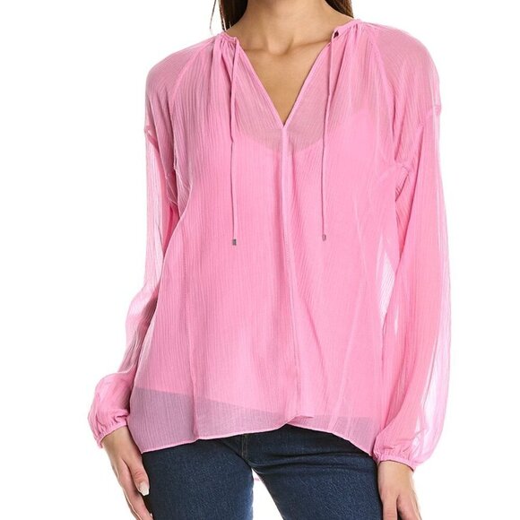 RAG & BONE   Melody Silk-blend Top In Pink Blouse & Cami size XS - Picture 1 of 11